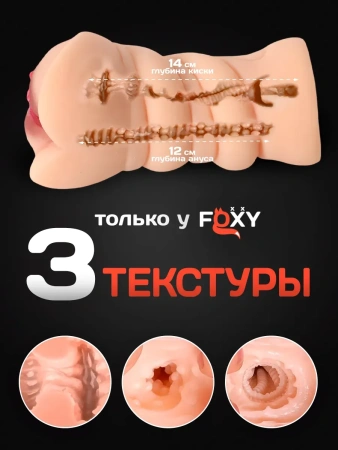 Компактный мастурбатор вагина Foxy